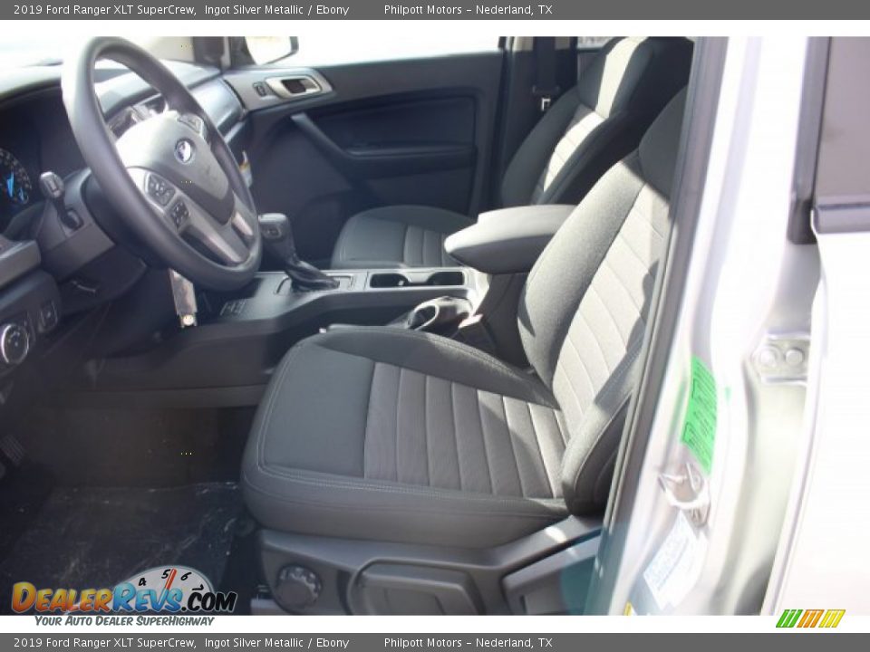 2019 Ford Ranger XLT SuperCrew Ingot Silver Metallic / Ebony Photo #10