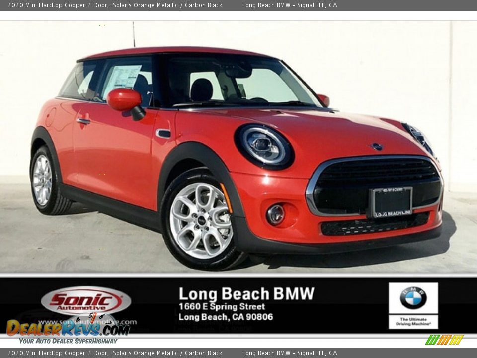 2020 Mini Hardtop Cooper 2 Door Solaris Orange Metallic / Carbon Black Photo #1