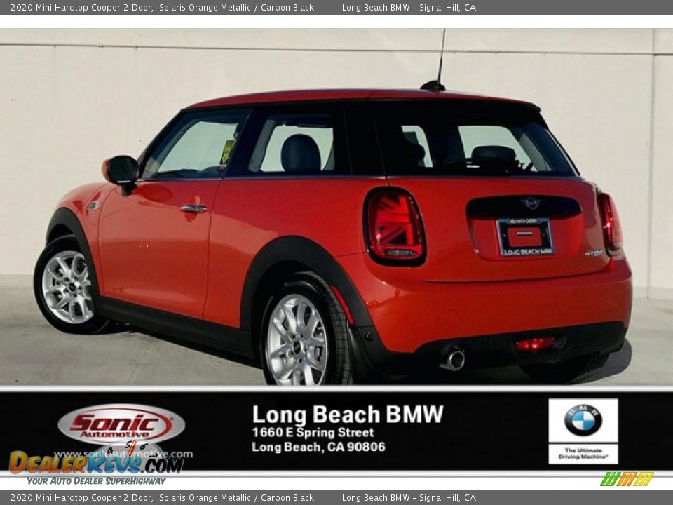 2020 Mini Hardtop Cooper 2 Door Solaris Orange Metallic / Carbon Black Photo #2
