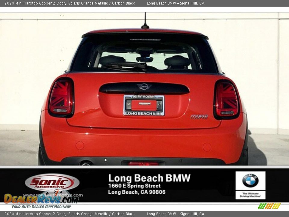 2020 Mini Hardtop Cooper 2 Door Solaris Orange Metallic / Carbon Black Photo #3