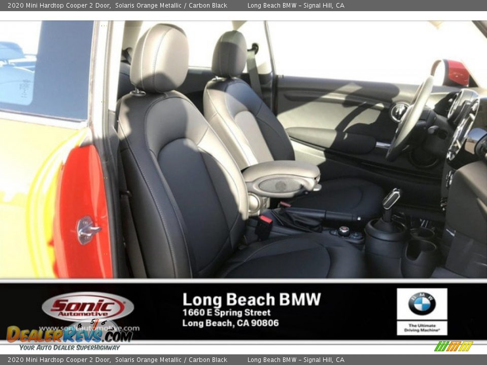 2020 Mini Hardtop Cooper 2 Door Solaris Orange Metallic / Carbon Black Photo #7