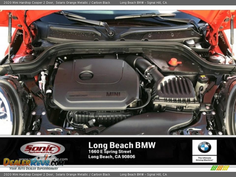 2020 Mini Hardtop Cooper 2 Door Solaris Orange Metallic / Carbon Black Photo #8