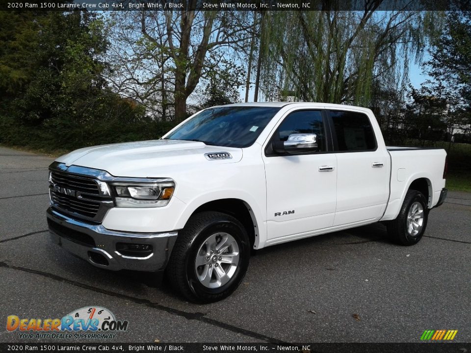 2020 Ram 1500 Laramie Crew Cab 4x4 Bright White / Black Photo #2