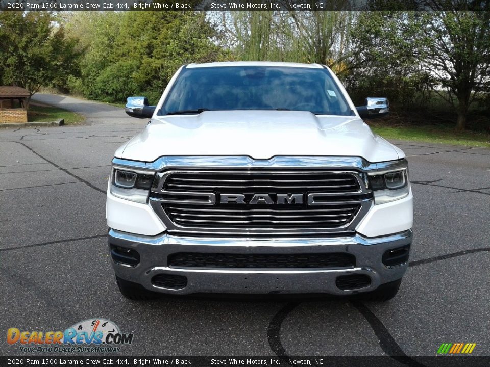 2020 Ram 1500 Laramie Crew Cab 4x4 Bright White / Black Photo #3