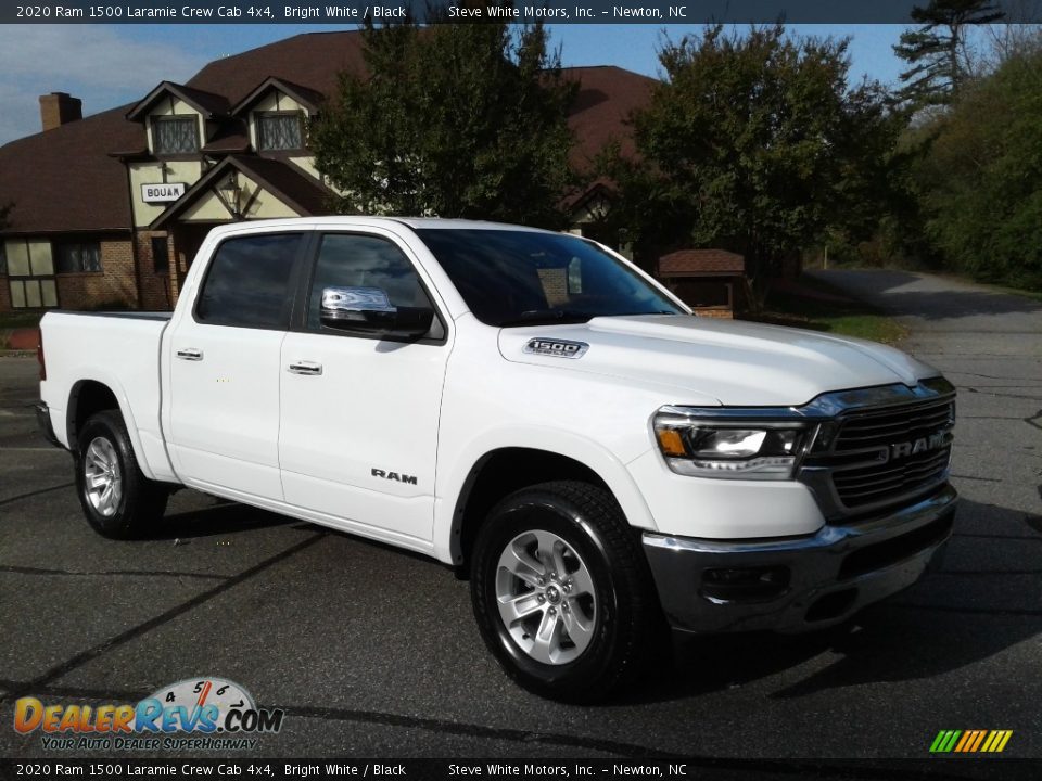 2020 Ram 1500 Laramie Crew Cab 4x4 Bright White / Black Photo #4