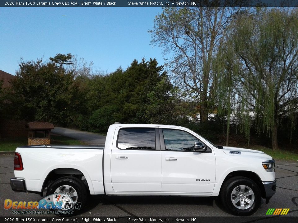 2020 Ram 1500 Laramie Crew Cab 4x4 Bright White / Black Photo #5