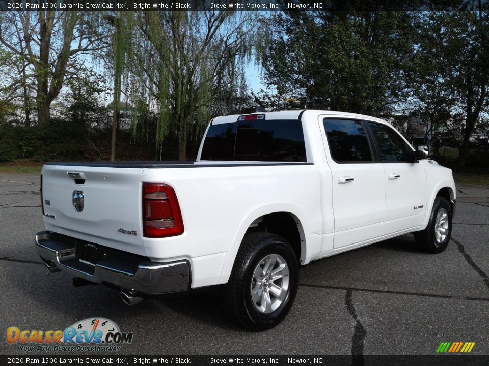 2020 Ram 1500 Laramie Crew Cab 4x4 Bright White / Black Photo #6