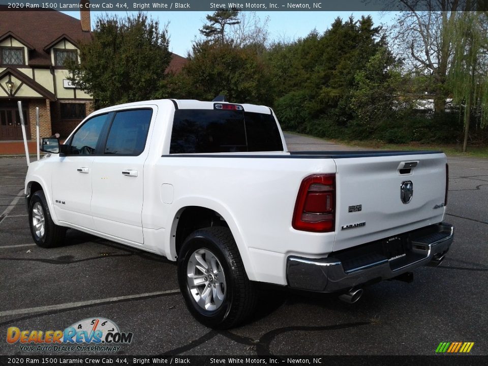 2020 Ram 1500 Laramie Crew Cab 4x4 Bright White / Black Photo #8