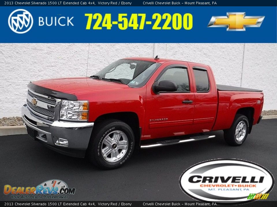 2013 Chevrolet Silverado 1500 LT Extended Cab 4x4 Victory Red / Ebony Photo #1