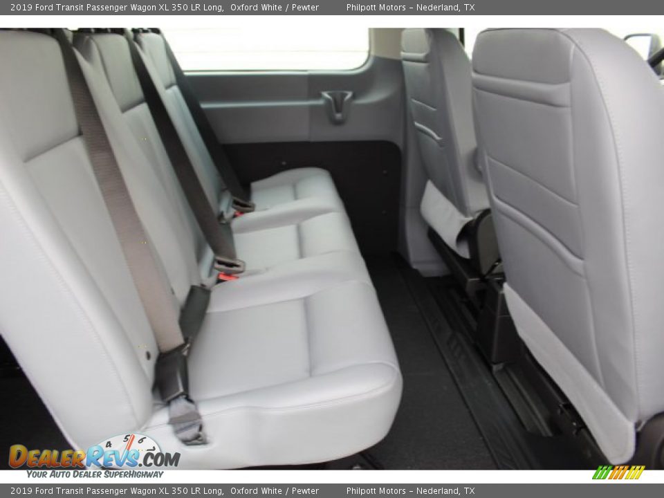 Rear Seat of 2019 Ford Transit Passenger Wagon XL 350 LR Long Photo #16