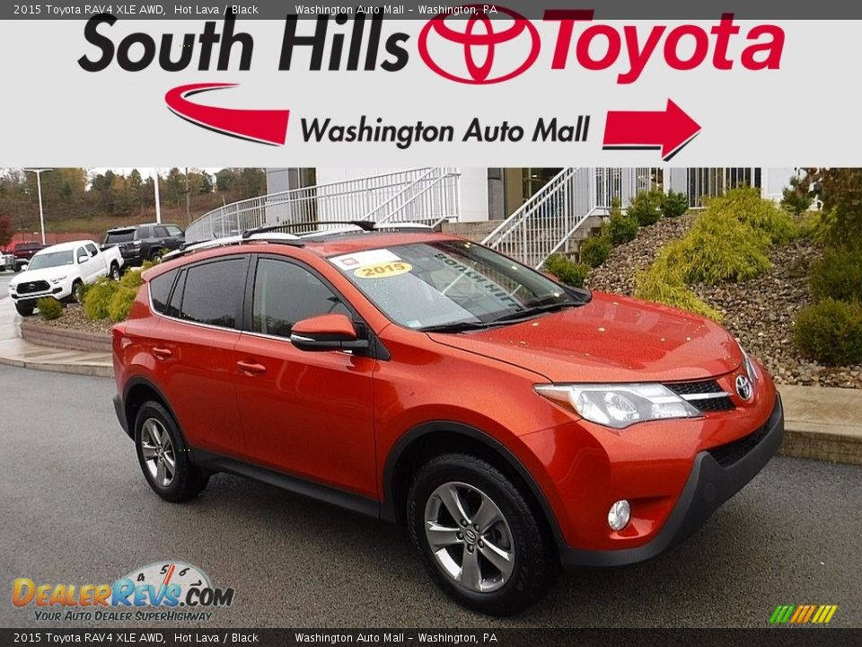 2015 Toyota RAV4 XLE AWD Hot Lava / Black Photo #1