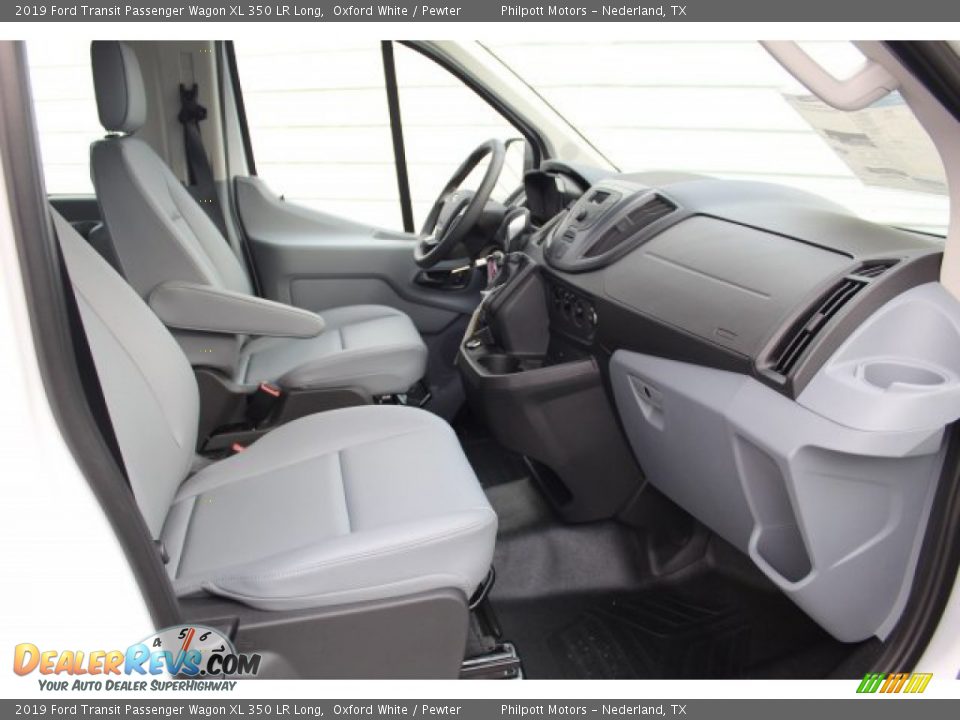 Front Seat of 2019 Ford Transit Passenger Wagon XL 350 LR Long Photo #19