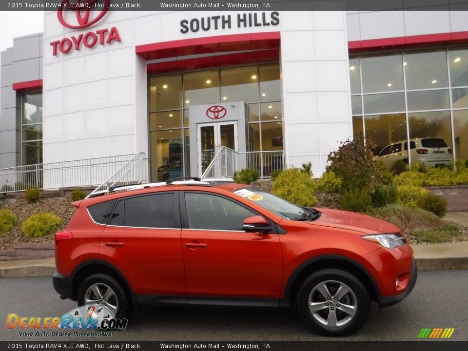 2015 Toyota RAV4 XLE AWD Hot Lava / Black Photo #2