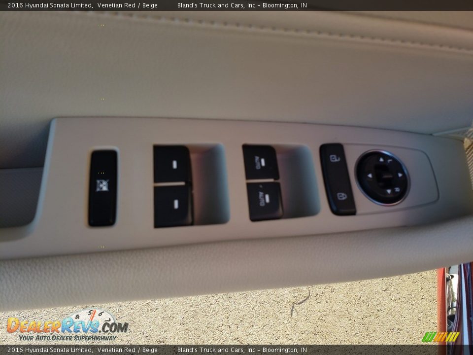 2016 Hyundai Sonata Limited Venetian Red / Beige Photo #5