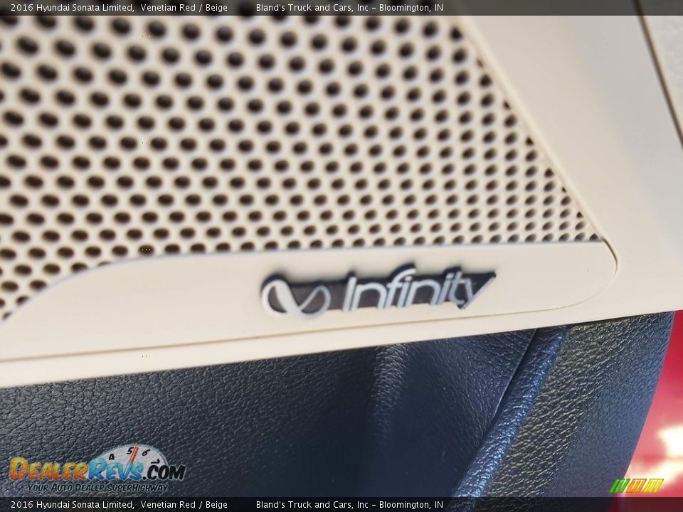 2016 Hyundai Sonata Limited Venetian Red / Beige Photo #7