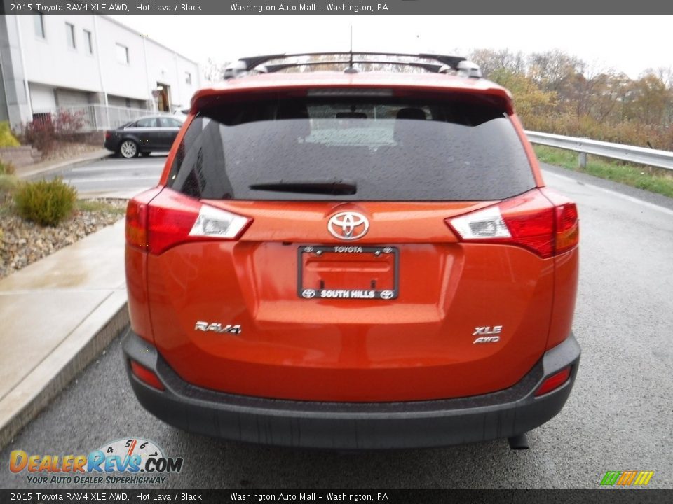 2015 Toyota RAV4 XLE AWD Hot Lava / Black Photo #8