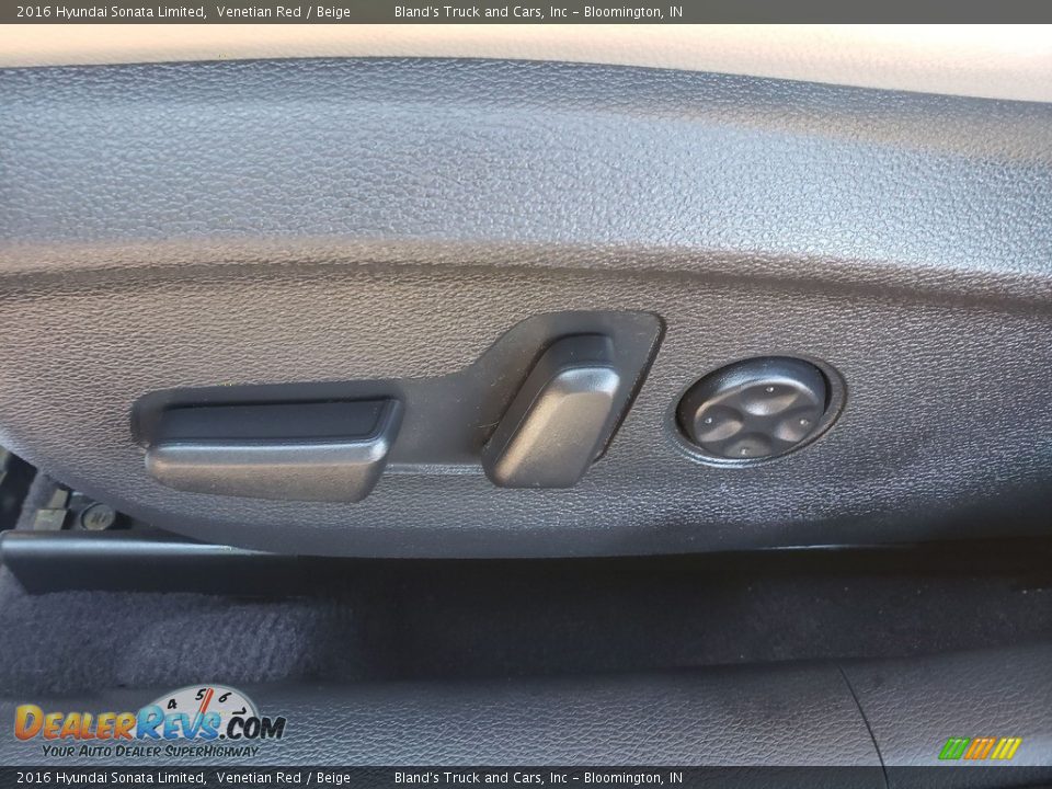 2016 Hyundai Sonata Limited Venetian Red / Beige Photo #9