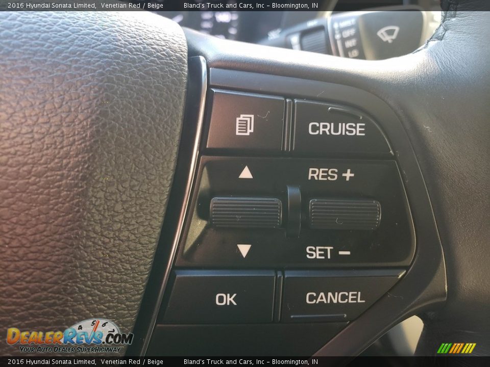 2016 Hyundai Sonata Limited Venetian Red / Beige Photo #15