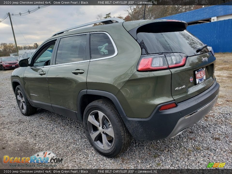 2020 Jeep Cherokee Limited 4x4 Olive Green Pearl / Black Photo #4