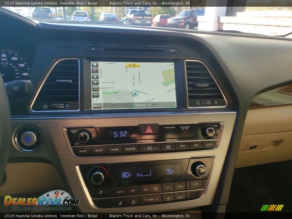 2016 Hyundai Sonata Limited Venetian Red / Beige Photo #19