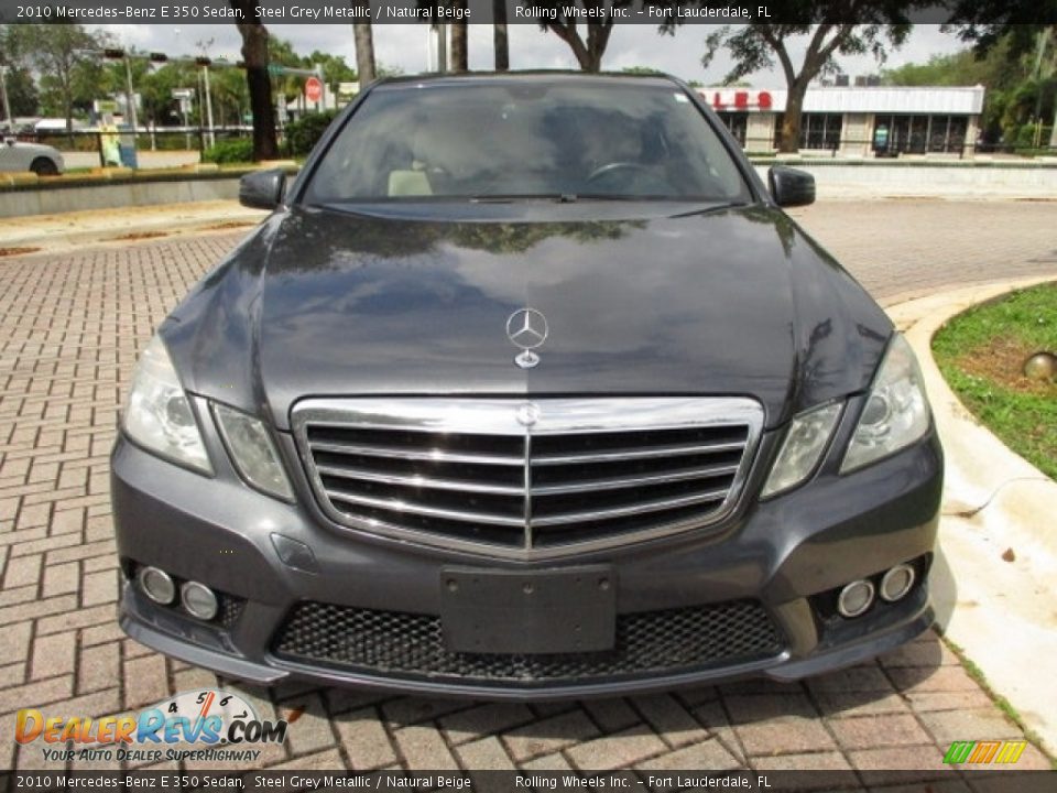 2010 Mercedes-Benz E 350 Sedan Steel Grey Metallic / Natural Beige Photo #15