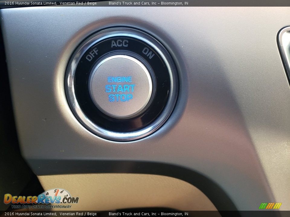 2016 Hyundai Sonata Limited Venetian Red / Beige Photo #20