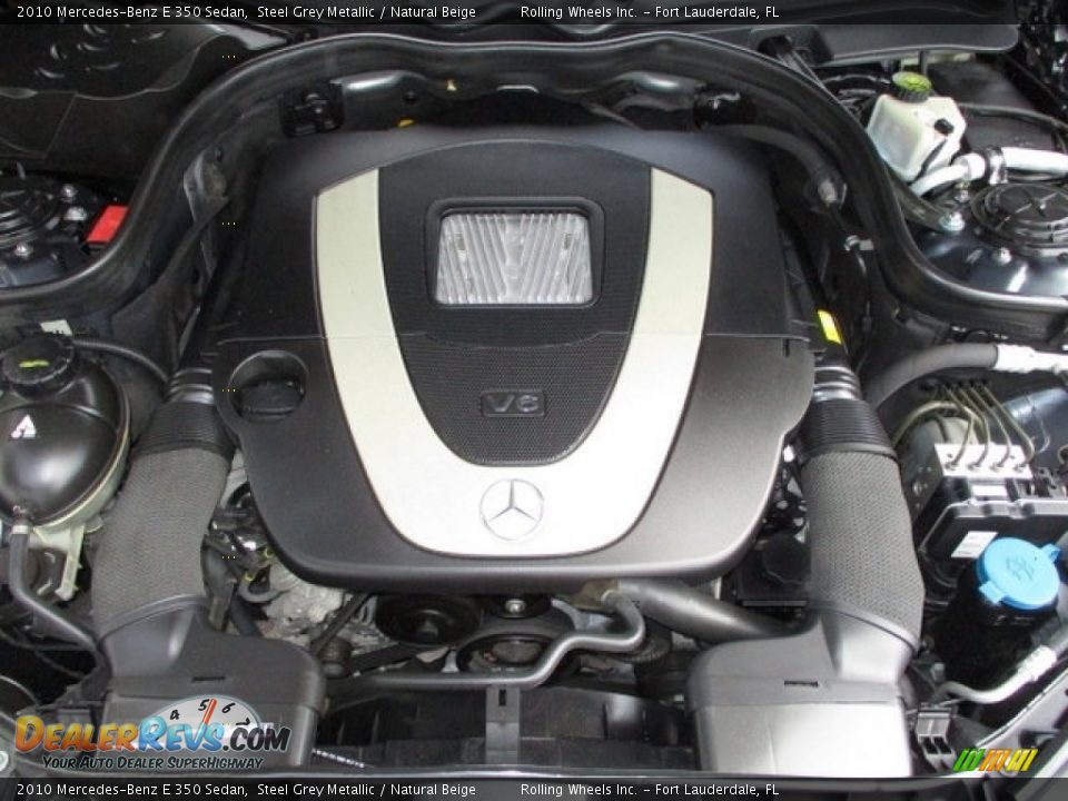 2010 Mercedes-Benz E 350 Sedan Steel Grey Metallic / Natural Beige Photo #18