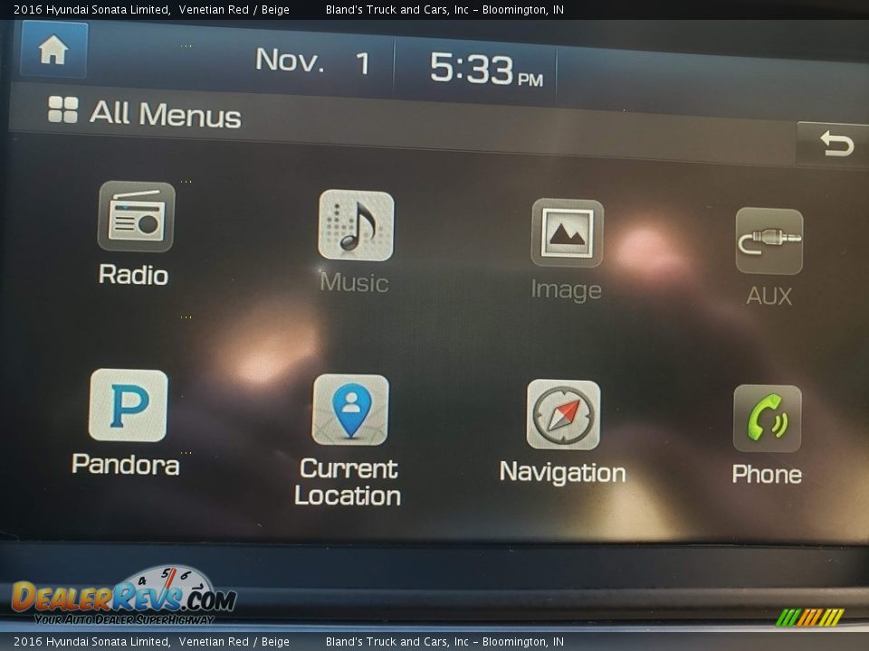 2016 Hyundai Sonata Limited Venetian Red / Beige Photo #23