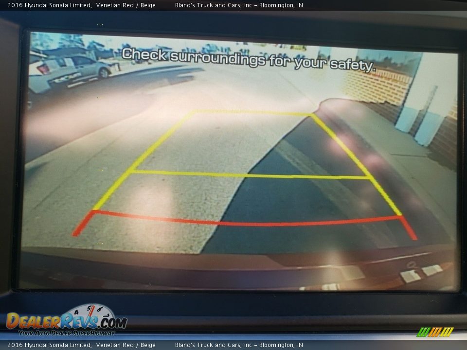 2016 Hyundai Sonata Limited Venetian Red / Beige Photo #25