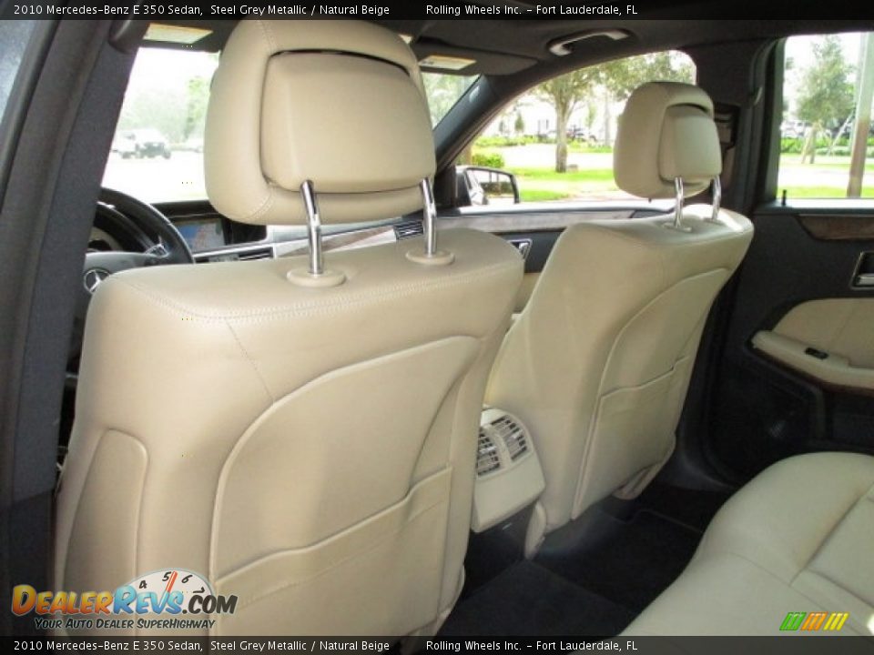 2010 Mercedes-Benz E 350 Sedan Steel Grey Metallic / Natural Beige Photo #20