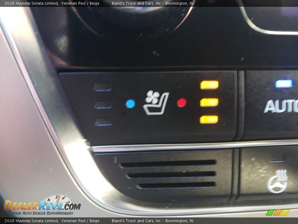 2016 Hyundai Sonata Limited Venetian Red / Beige Photo #29