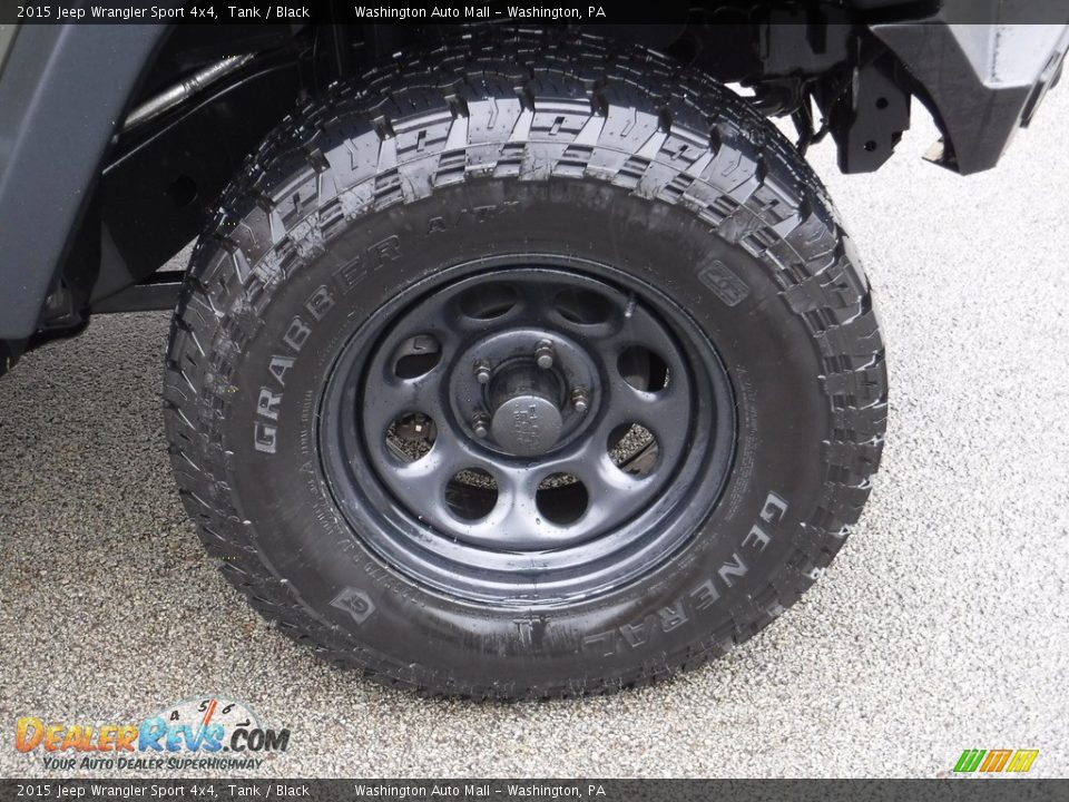 2015 Jeep Wrangler Sport 4x4 Tank / Black Photo #3
