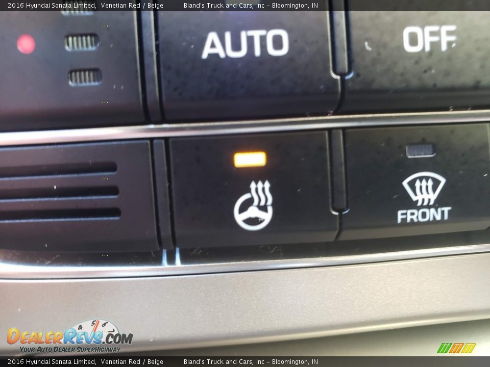 2016 Hyundai Sonata Limited Venetian Red / Beige Photo #31