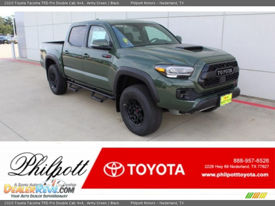 2020 Toyota Tacoma TRD Pro Double Cab 4x4 Army Green / Black Photo #1