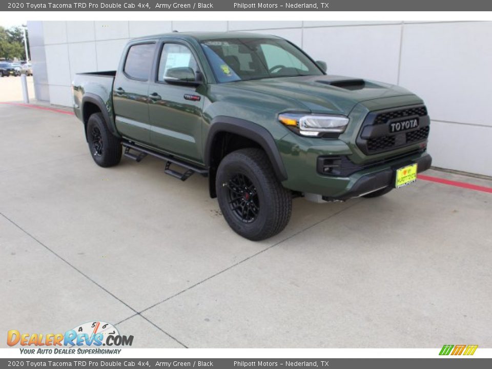 Front 3/4 View of 2020 Toyota Tacoma TRD Pro Double Cab 4x4 Photo #2