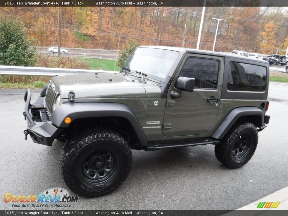 2015 Jeep Wrangler Sport 4x4 Tank / Black Photo #9