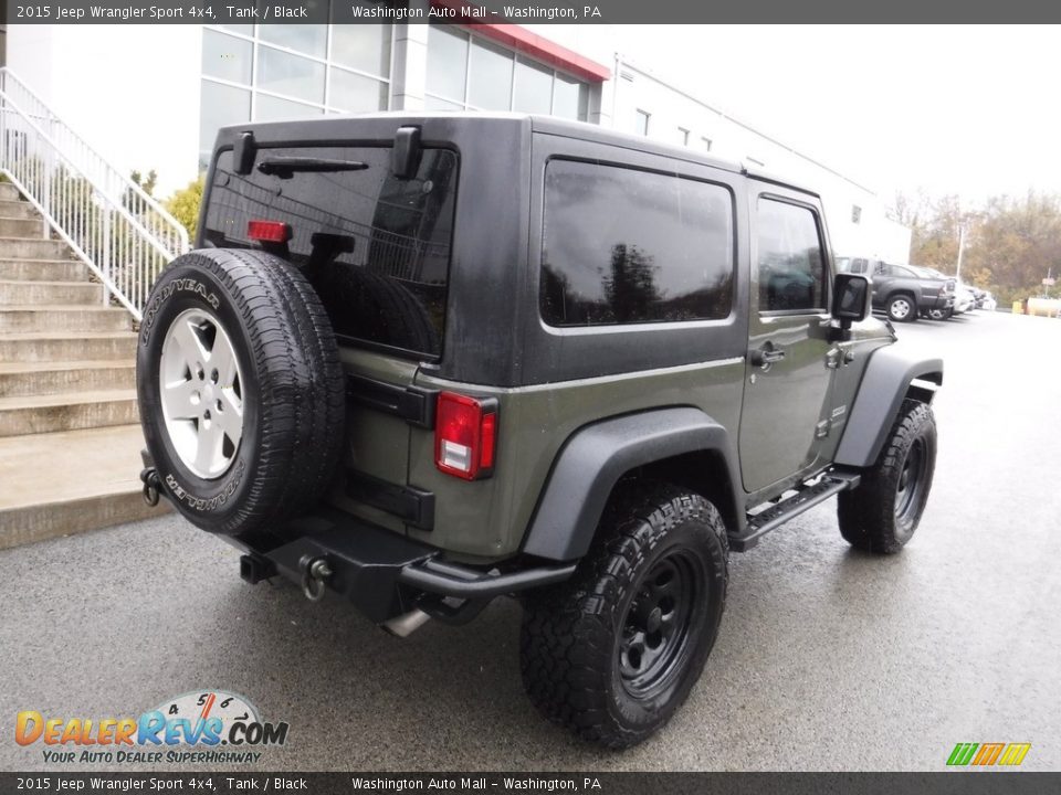 2015 Jeep Wrangler Sport 4x4 Tank / Black Photo #12