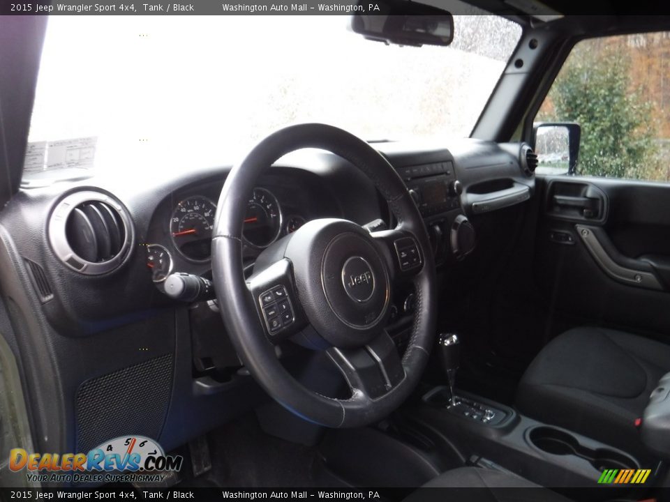 2015 Jeep Wrangler Sport 4x4 Tank / Black Photo #15
