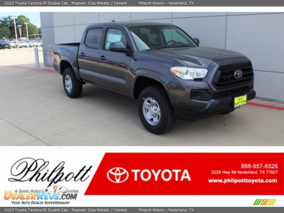 2020 Toyota Tacoma SR Double Cab Magnetic Gray Metallic / Cement Photo #1
