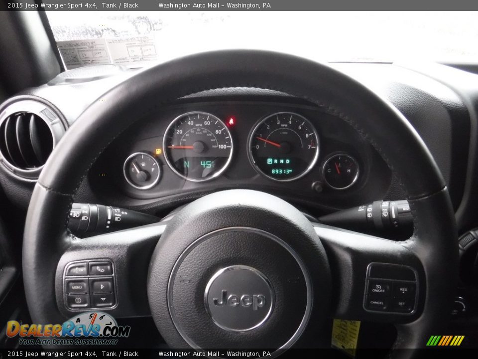 2015 Jeep Wrangler Sport 4x4 Tank / Black Photo #21