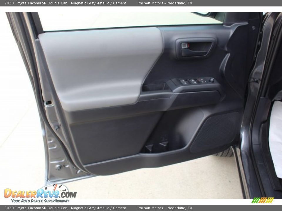 2020 Toyota Tacoma SR Double Cab Magnetic Gray Metallic / Cement Photo #9