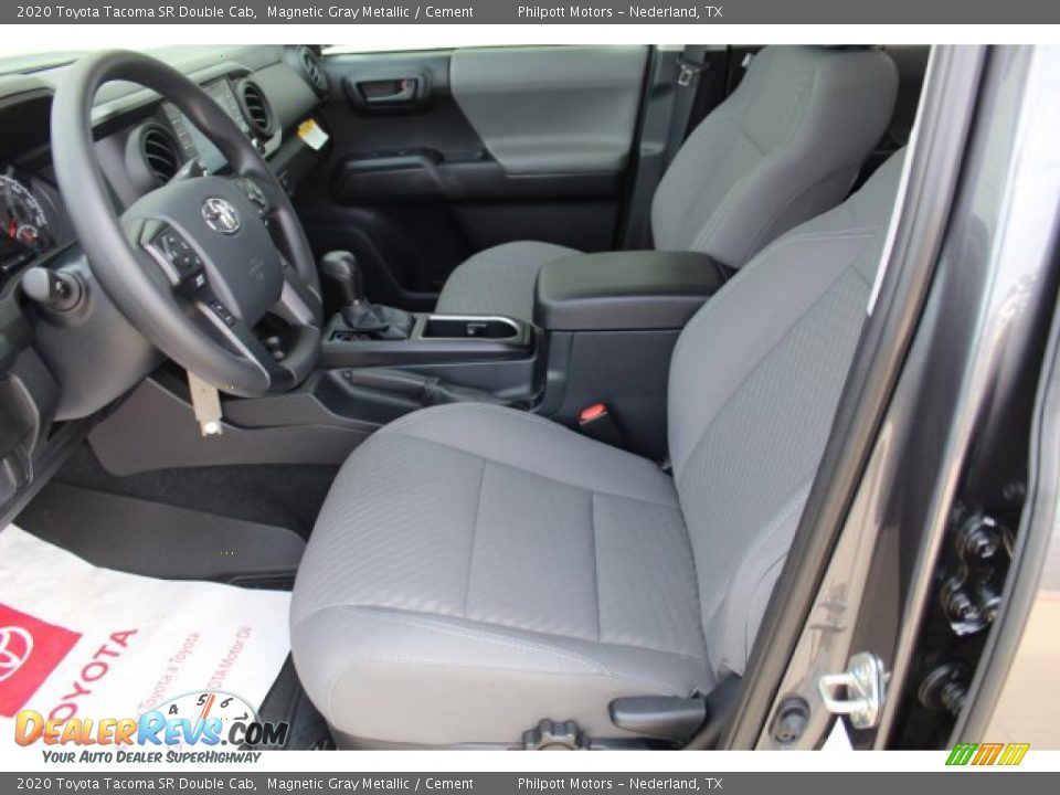 2020 Toyota Tacoma SR Double Cab Magnetic Gray Metallic / Cement Photo #10