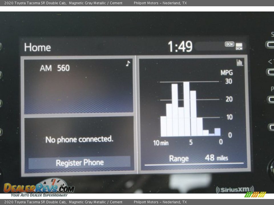 2020 Toyota Tacoma SR Double Cab Magnetic Gray Metallic / Cement Photo #15