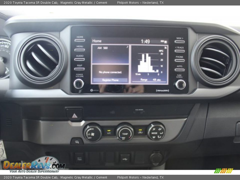 2020 Toyota Tacoma SR Double Cab Magnetic Gray Metallic / Cement Photo #16