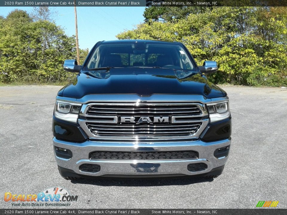 2020 Ram 1500 Laramie Crew Cab 4x4 Diamond Black Crystal Pearl / Black Photo #3