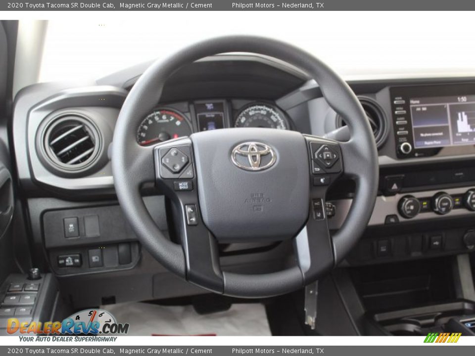 2020 Toyota Tacoma SR Double Cab Magnetic Gray Metallic / Cement Photo #21
