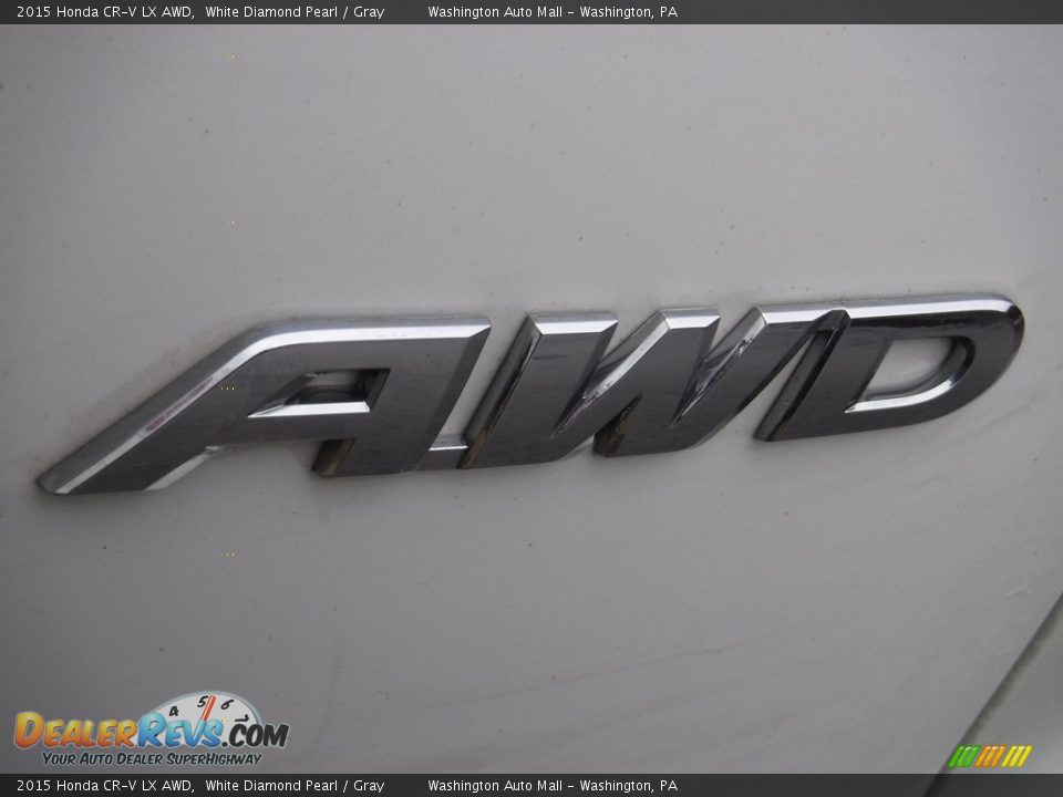 2015 Honda CR-V LX AWD White Diamond Pearl / Gray Photo #8