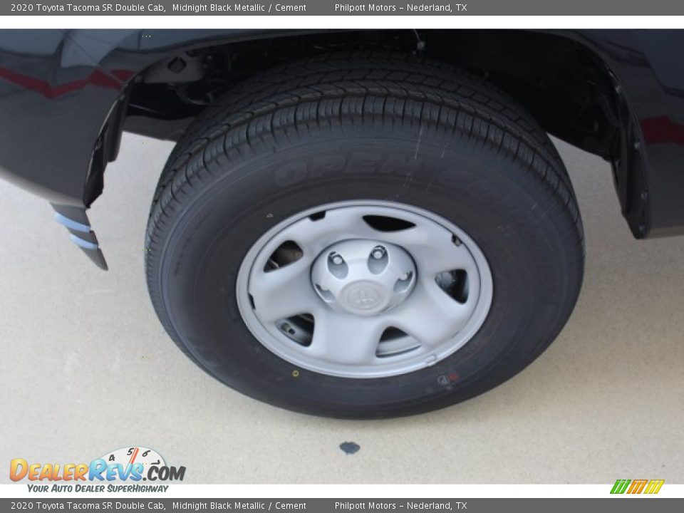 2020 Toyota Tacoma SR Double Cab Midnight Black Metallic / Cement Photo #5