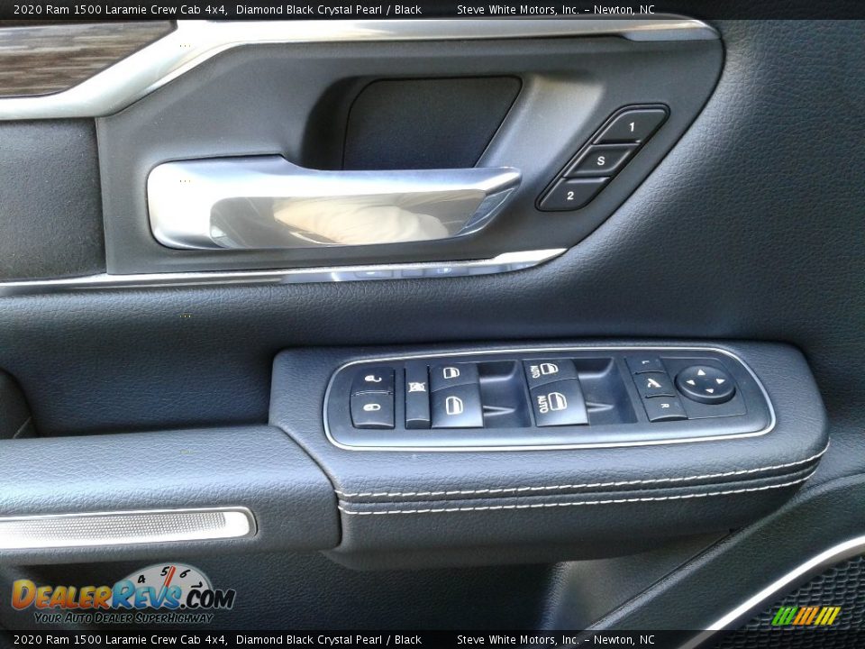 2020 Ram 1500 Laramie Crew Cab 4x4 Diamond Black Crystal Pearl / Black Photo #9