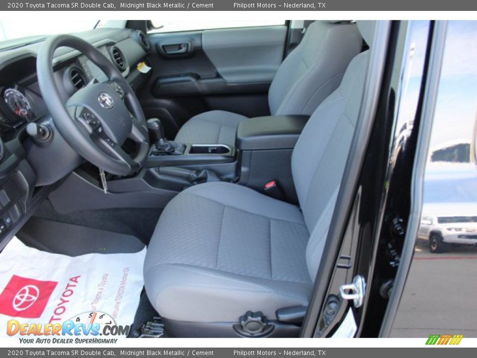 2020 Toyota Tacoma SR Double Cab Midnight Black Metallic / Cement Photo #10